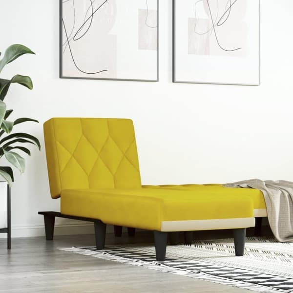 vidaXL chaiselong velour gul