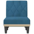 Miniatyrbillede 4 af 9: vidaXL chaiselong velour blå