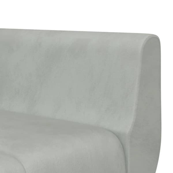 vidaXL L-formet sovesofa 275x140x70 cm velour lysegrå