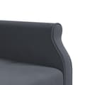 Miniatyrbillede 8 af 11: vidaXL L-formet sovesofa 271x140x70 cm velour mørkegrå