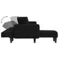Miniatyrbillede 6 af 11: vidaXL L-formet sovesofa 275x140x70 cm stof sort