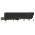 Miniatyrbillede 5 af 11: vidaXL L-formet sovesofa 255x140x70 cm stof mørkegrå