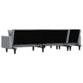 Miniatyrbillede 5 af 11: vidaXL L-formet sovesofa 275x140x70 cm stof lysegrå