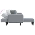 Miniatyrbillede 6 af 11: vidaXL L-formet sovesofa 275x140x70 cm stof lysegrå