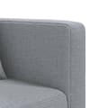 Miniatyrbillede 8 af 11: vidaXL L-formet sovesofa 275x140x70 cm stof lysegrå