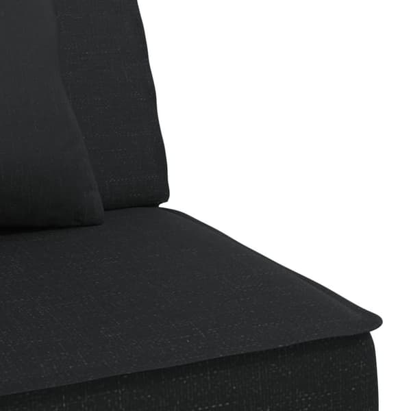 vidaXL L-formet sovesofa 255x140x70 cm stof sort