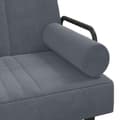 Miniatyrbillede 8 af 11: vidaXL L-formet sovesofa 260x140x70 cm velour mørkegrå