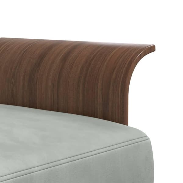 vidaXL L-formad bäddsoffa ljusgrå 279x140x70 cm sammet