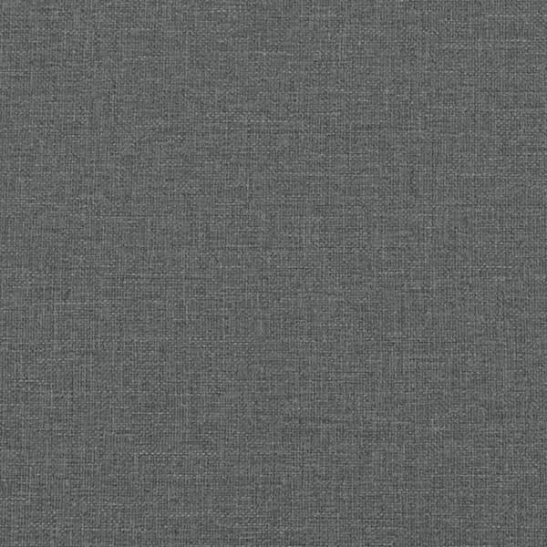 vidaXL L-formad bäddsoffa mörkgrå 275x140x70 cm tyg