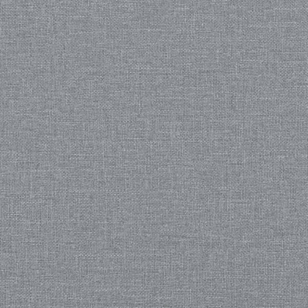 vidaXL L-formad bäddsoffa ljusgrå 255x140x70 cm tyg