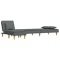 Miniatyrbillede 4 af 11: vidaXL L-formet sovesofa 255x140x70 cm stof mørkegrå