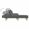 Miniatyrbillede 6 af 11: vidaXL L-formet sovesofa 255x140x70 cm stof mørkegrå