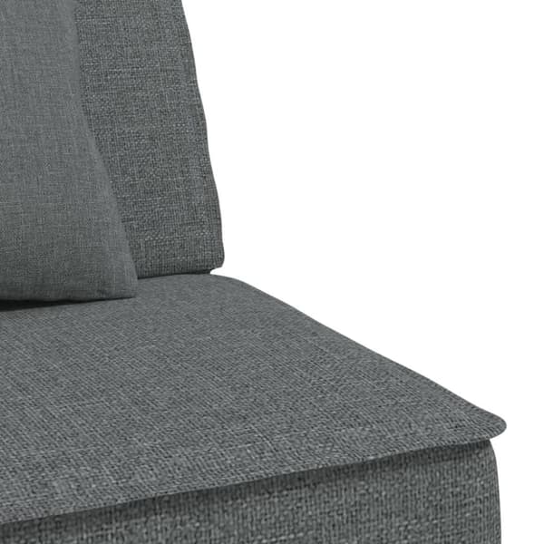 vidaXL L-formet sovesofa 255x140x70 cm stof mørkegrå