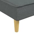 Miniatyrbillede 9 af 11: vidaXL L-formet sovesofa 255x140x70 cm stof mørkegrå