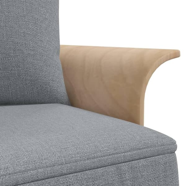 vidaXL L-formet sovesofa 279x140x70 cm velour lysegrå