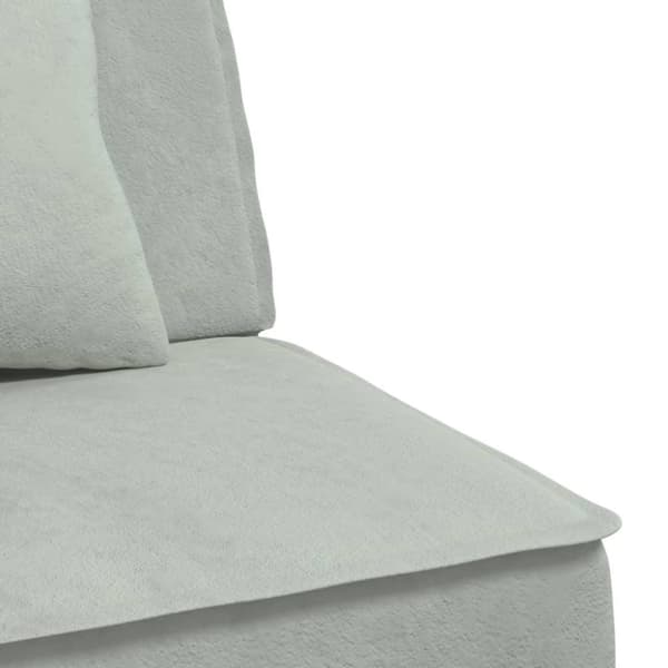 vidaXL L-formet sovesofa 255x140x70 cm velour lysegrå