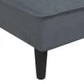 Miniatyrbillede 9 af 11: vidaXL L-formet sovesofa 255x140x70 cm velour mørkegrå