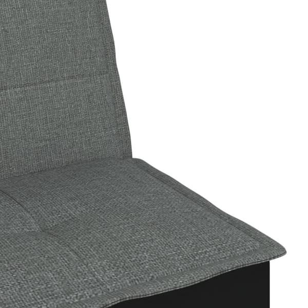vidaXL L-formet sovesofa 255x140x70 cm stof mørkegrå