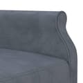 Miniatyrbillede 8 af 11: vidaXL L-formet sovesofa 271x140x70 cm velour mørkegrå