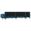 Miniatyrbillede 4 af 11: vidaXL L-formet sovesofa 275x140x70 cm velour blå
