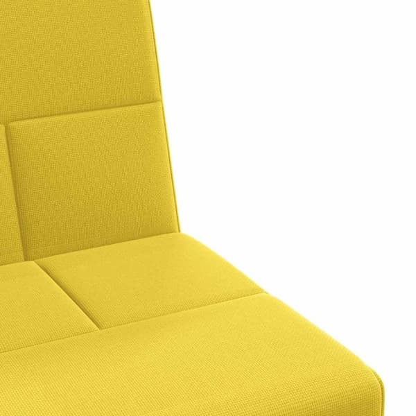 vidaXL Bäddsoffa med kuddar ljusgul tyg