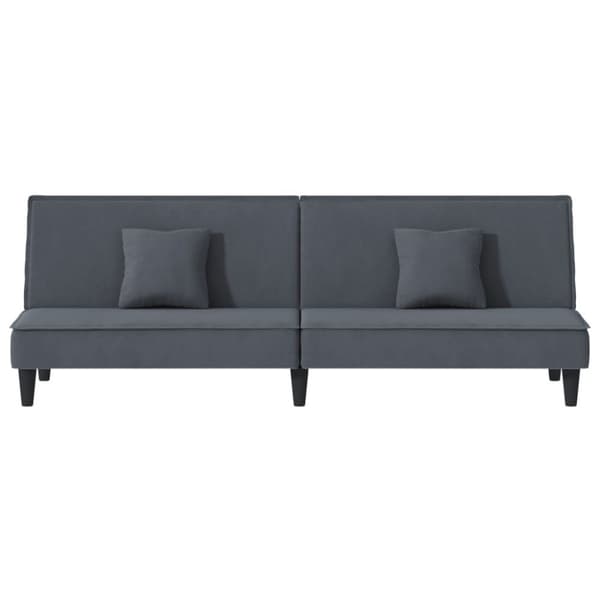 vidaXL sovesofa velour mørkegrå