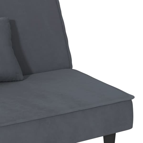 vidaXL sovesofa velour mørkegrå