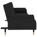 Miniatyrbillede 8 af 11: vidaXL sovesofa med hynder velour sort