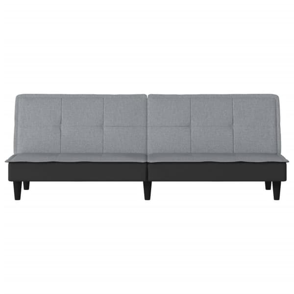 vidaXL sovesofa stof lysegrå