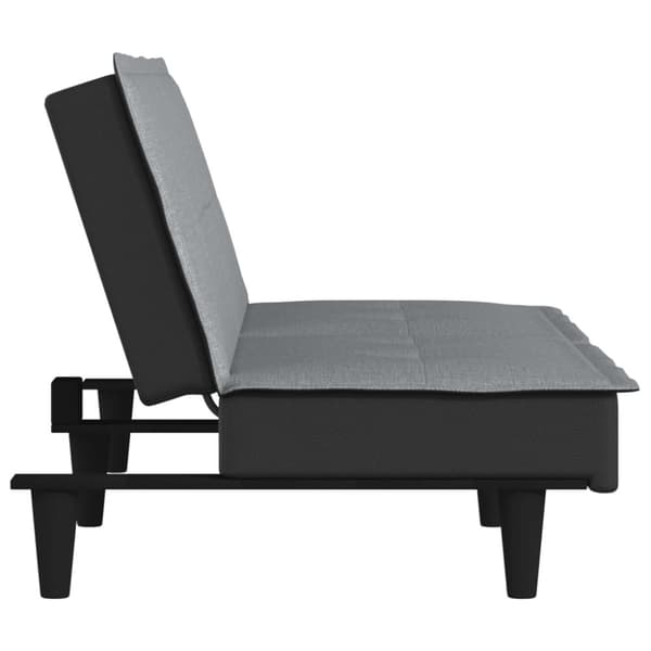 vidaXL sovesofa stof lysegrå