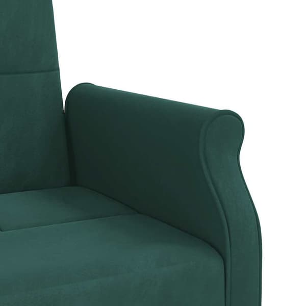 vidaXL Bäddsoffa med dynor mörkgrön sammet