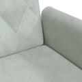 Miniatyrbillede 11 af 11: vidaXL sovesofa med armlæn velour lysegrå