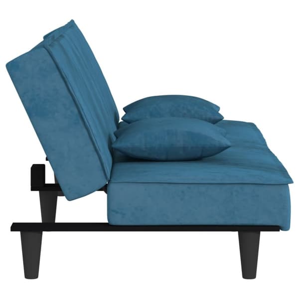 vidaXL sovesofa velour blå