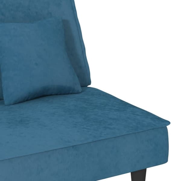 vidaXL sovesofa velour blå