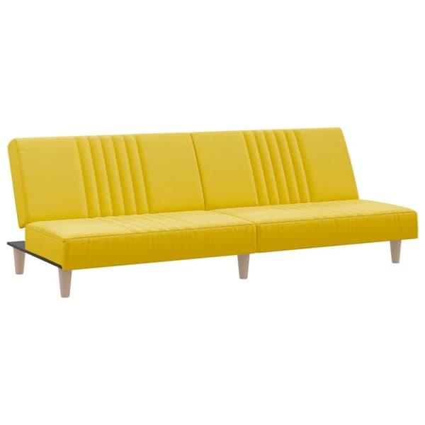 vidaXL sovesofa stof lysegul