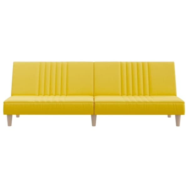 vidaXL sovesofa stof lysegul