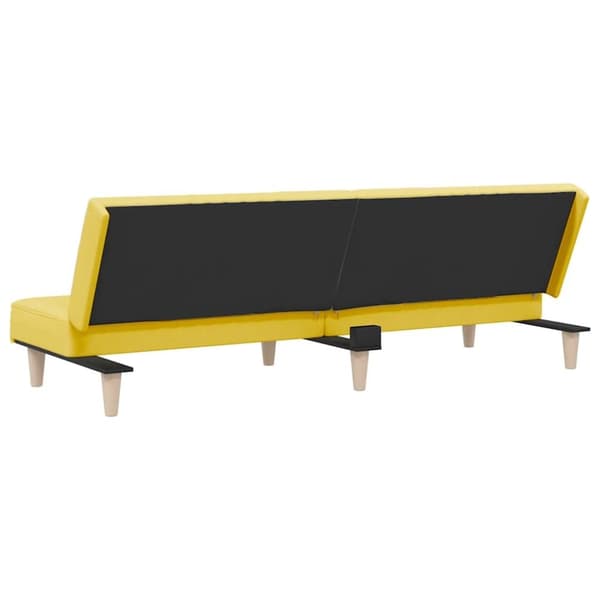 vidaXL sovesofa stof lysegul
