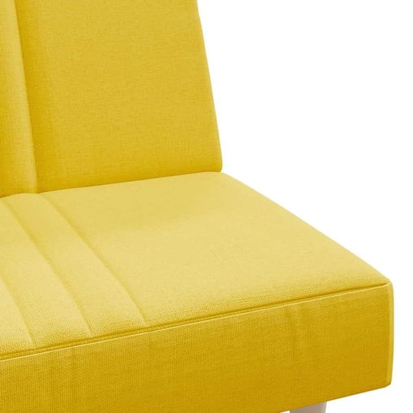 vidaXL sovesofa stof lysegul