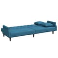 Miniatyrbillede 9 af 11: vidaXL sovesofa med armlæn velour blå