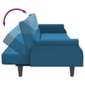 Miniatyrbillede 10 af 11: vidaXL sovesofa med armlæn velour blå