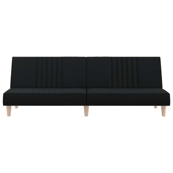 vidaXL Bäddsoffa svart tyg