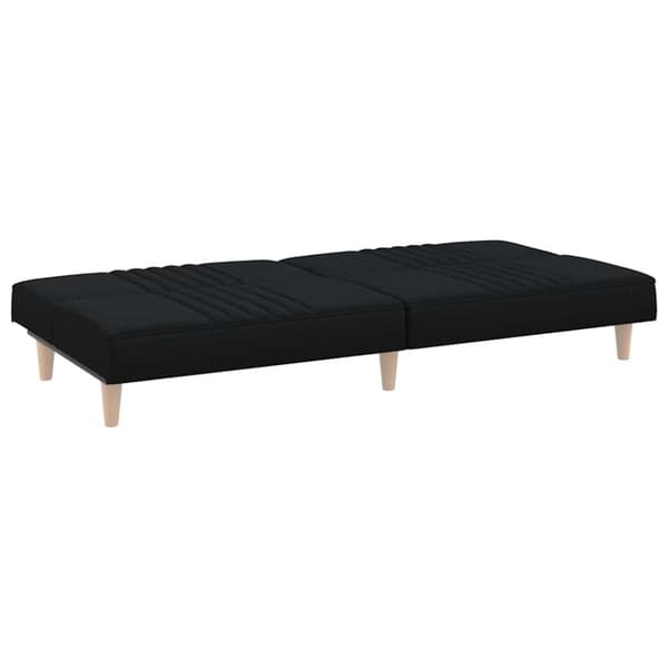 vidaXL Bäddsoffa svart tyg