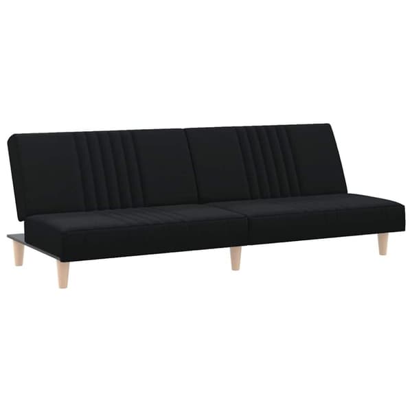 vidaXL sovesofa stof sort
