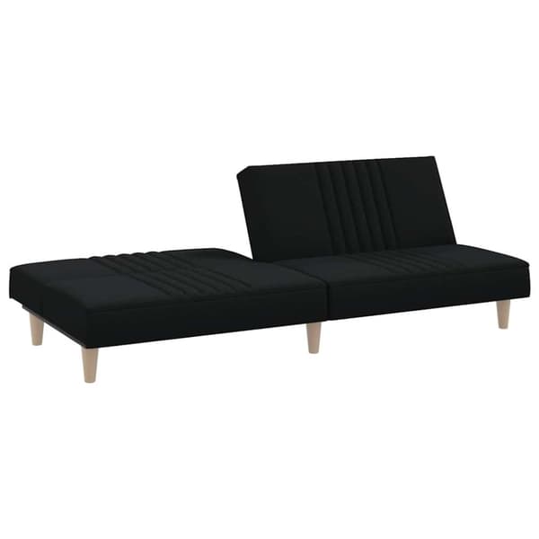 vidaXL sovesofa stof sort