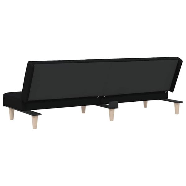 vidaXL sovesofa stof sort