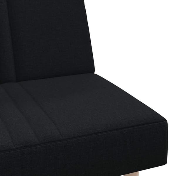 vidaXL sovesofa stof sort