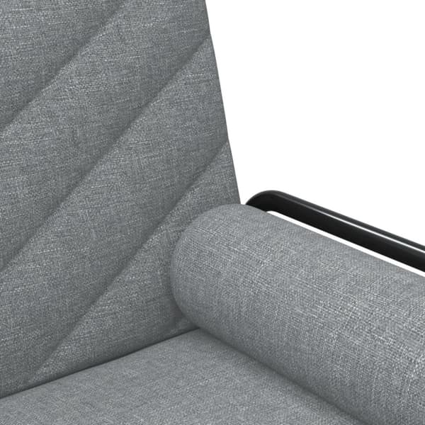 vidaXL Bäddsoffa med armstöd ljusgrå tyg