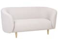 Pikkukuva 5 / 10: Sohva beige kangas verhoiltu kultaiset rautajalat kahdelle kaareva perinteinen glamour tyyli