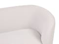 Miniatyrbild 8 av 10: Soffa Beige Polyestertyg 2-sits Mjuk Nubby Svarta Ben Retro Glam Art Decor Style