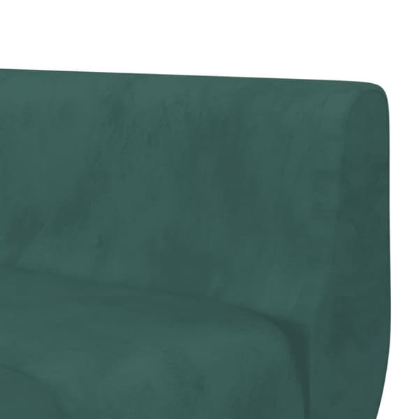 vidaXL L-formet sovesofa 275x140x70 cm velour mørkegrøn